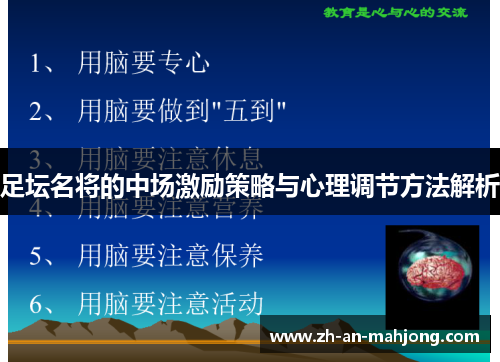足坛名将的中场激励策略与心理调节方法解析 足坛名将的中场激励策略与心理调节方法解析